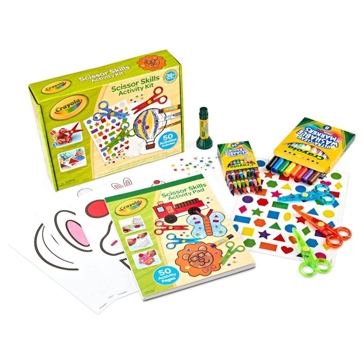 Crayola Safety Scissor Skills Activity Kit Unisex, 3-4 Years