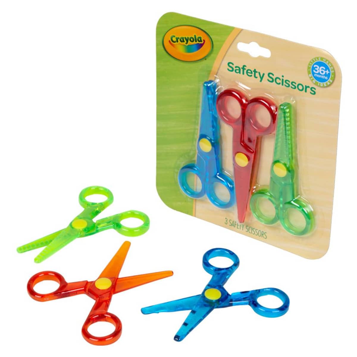 Crayola Safety Scissors Unisex, 3-4 Years, Pack of 3