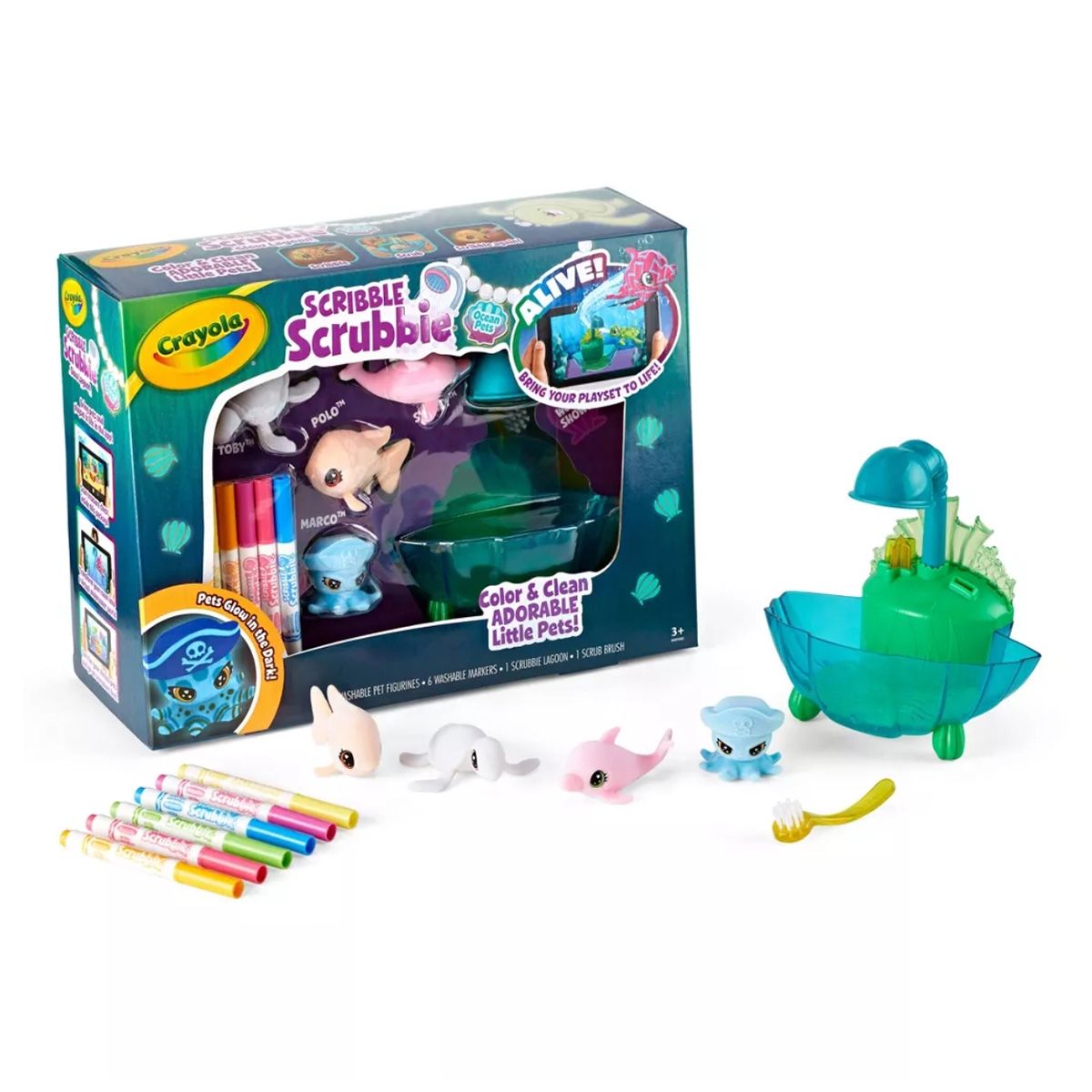Crayola Scribble Scrubbie Lagoon Playset Unisex, 3-4 Years