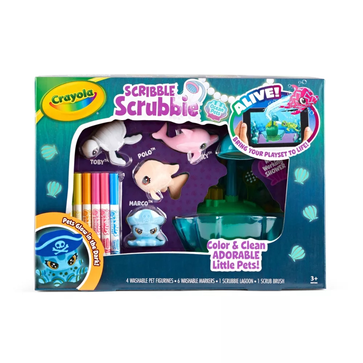 Crayola Scribble Scrubbie Lagoon Playset Unisex, 3-4 Years