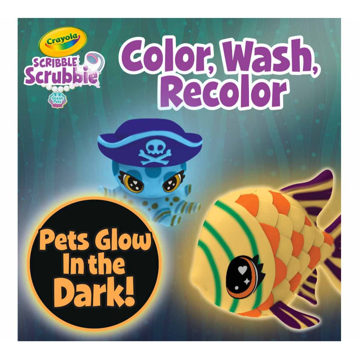 Crayola Scribble Scrubbie Ocean Treasure Chest Unisex, 3-4 Years