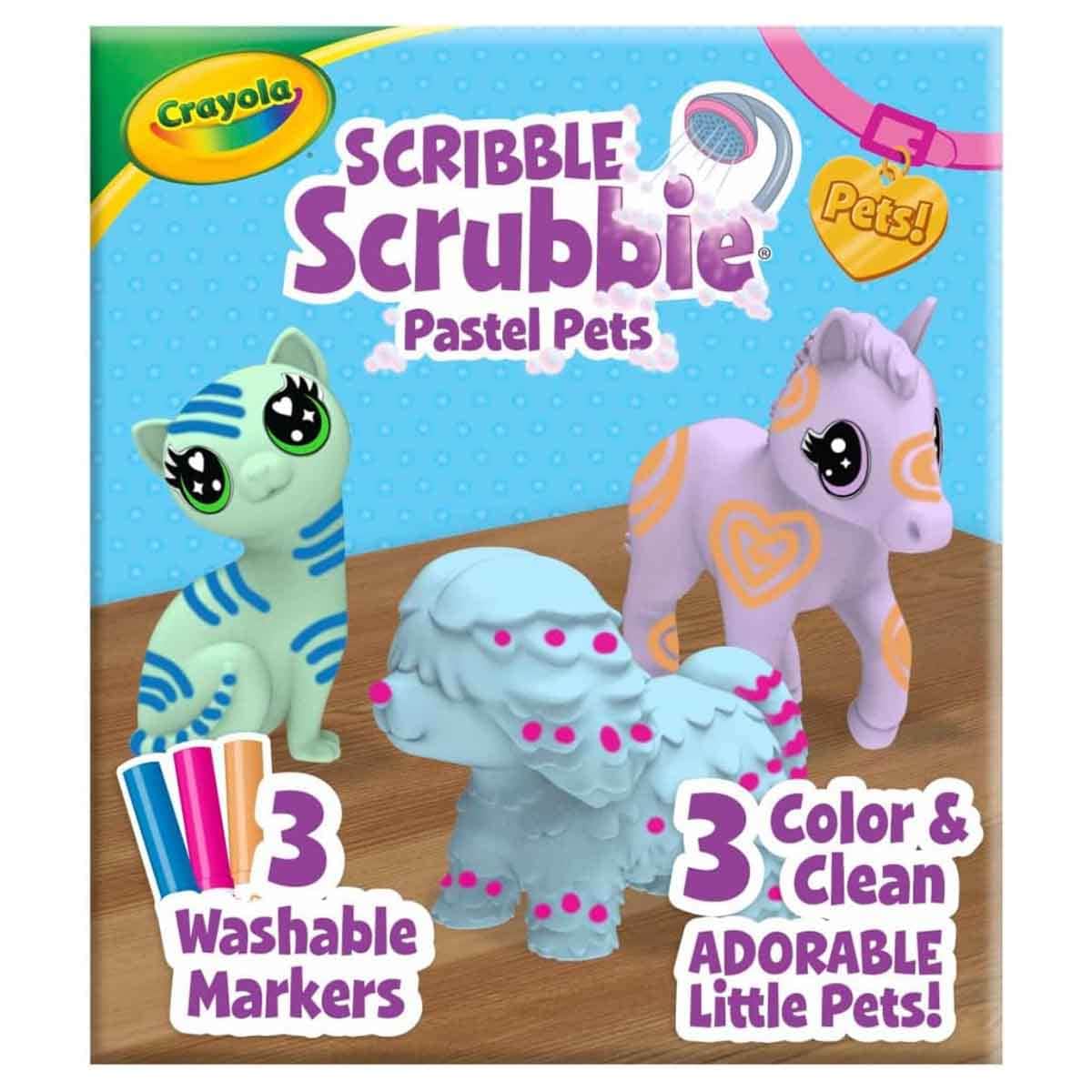 Crayola Scribble Scrubbie Pastel Pets Playset Unisex, 3-4 Years