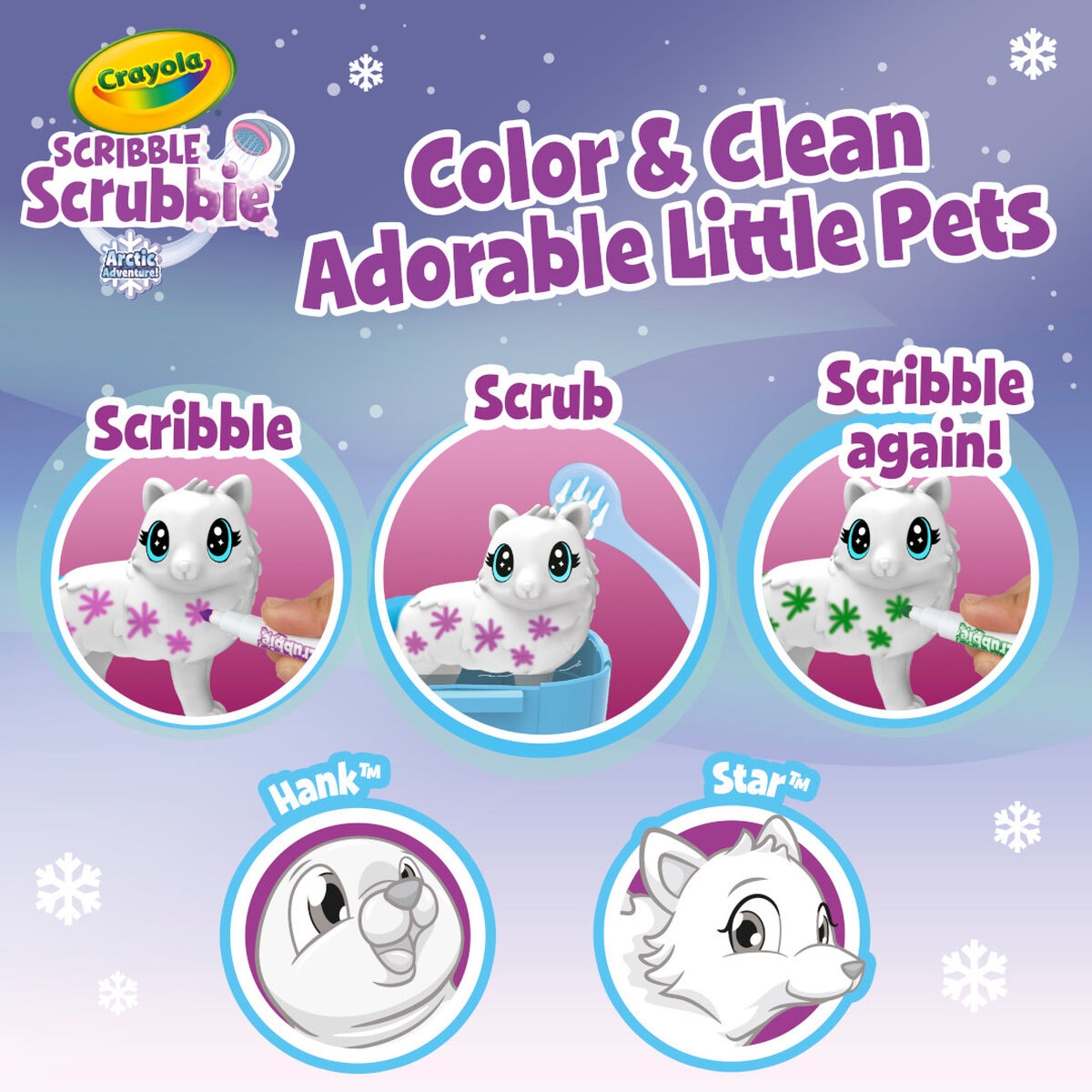 Crayola Scribble Scrubbie Pets Arctic Igloo Playset Unisex, 3-4 Years