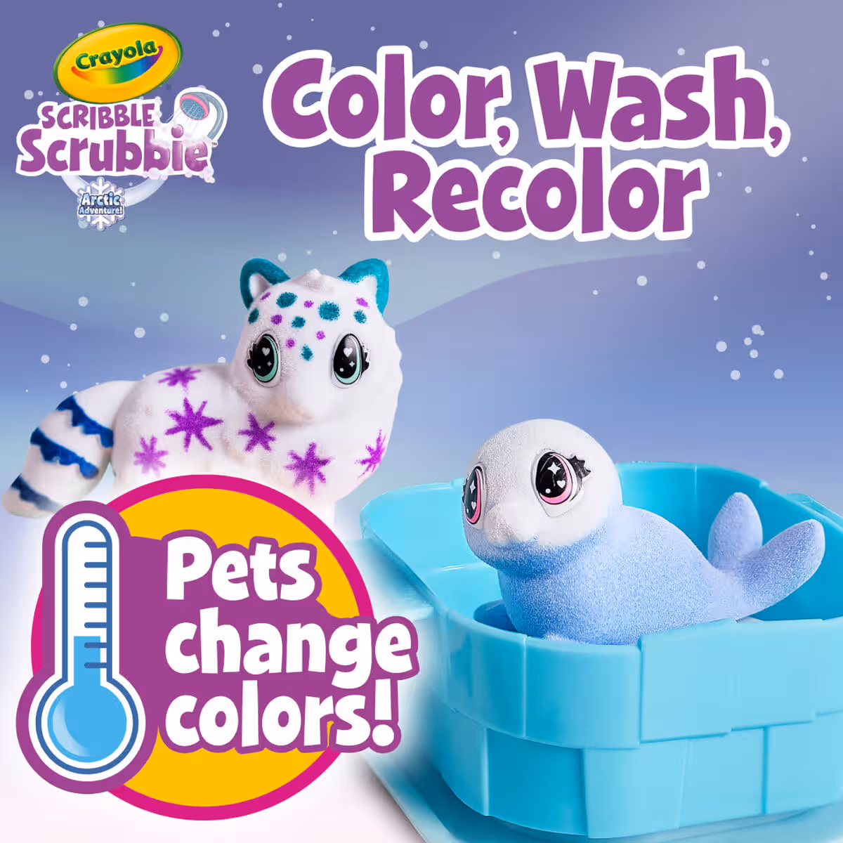 Crayola Scribble Scrubbie Pets Arctic Igloo Playset Unisex, 3-4 Years