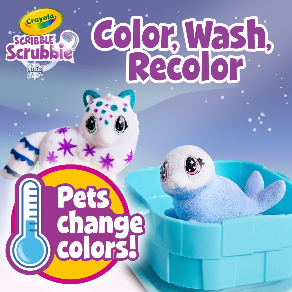 Crayola Scribble Scrubbie Pets Arctic Igloo Playset Unisex, 3-4 Years