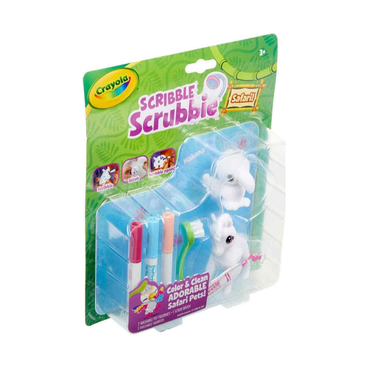 Crayola Scribble Scrubbie Safari - Zebra & Bird Playset Unisex, 3-4 Years