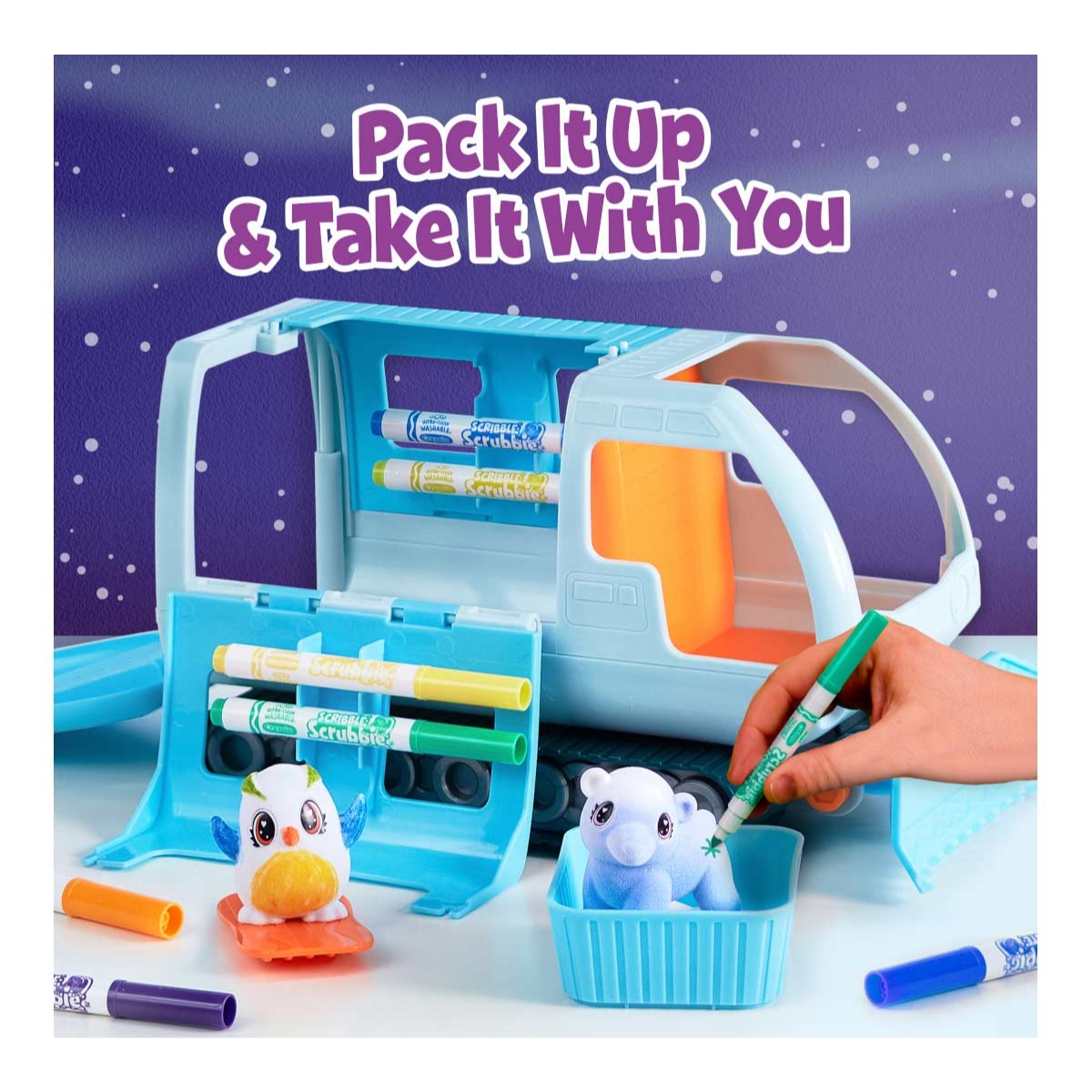 Crayola Scribble Scrubbie Snow Explorer Playset Unisex, 3-4 Years