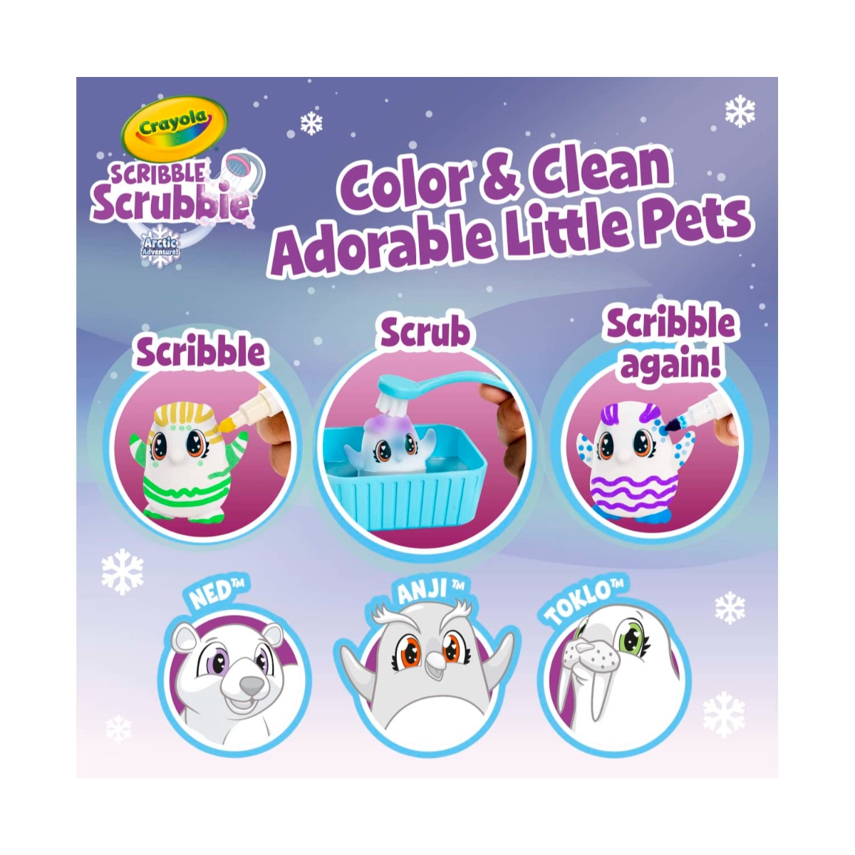 Crayola Scribble Scrubbie Snow Explorer Playset Unisex, 3-4 Years