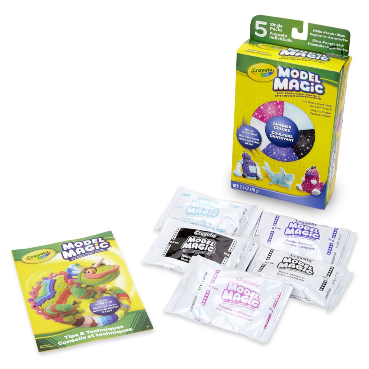 Crayola Shimmer Variety Model Magic Assorted Modeling Clay Unisex, 3-4 Years, Pack of 5