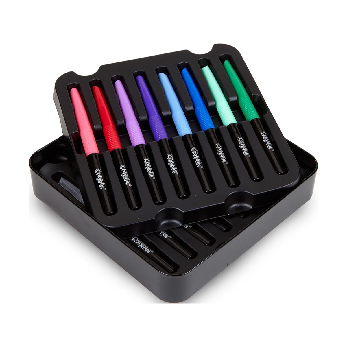 كرايولا أقلام تعليم دمج سيغنتشر مع علبة قصدير – 16 قلم، للجنسين، 8-10 سنوات