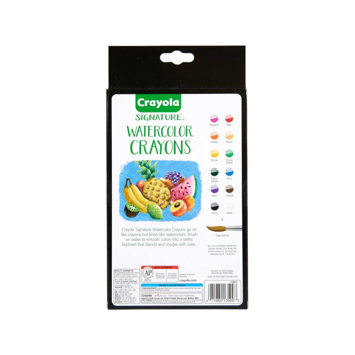 Crayola Signature Premium Watercolour Crayon Set Unisex, 13+ Years, Pack of 12