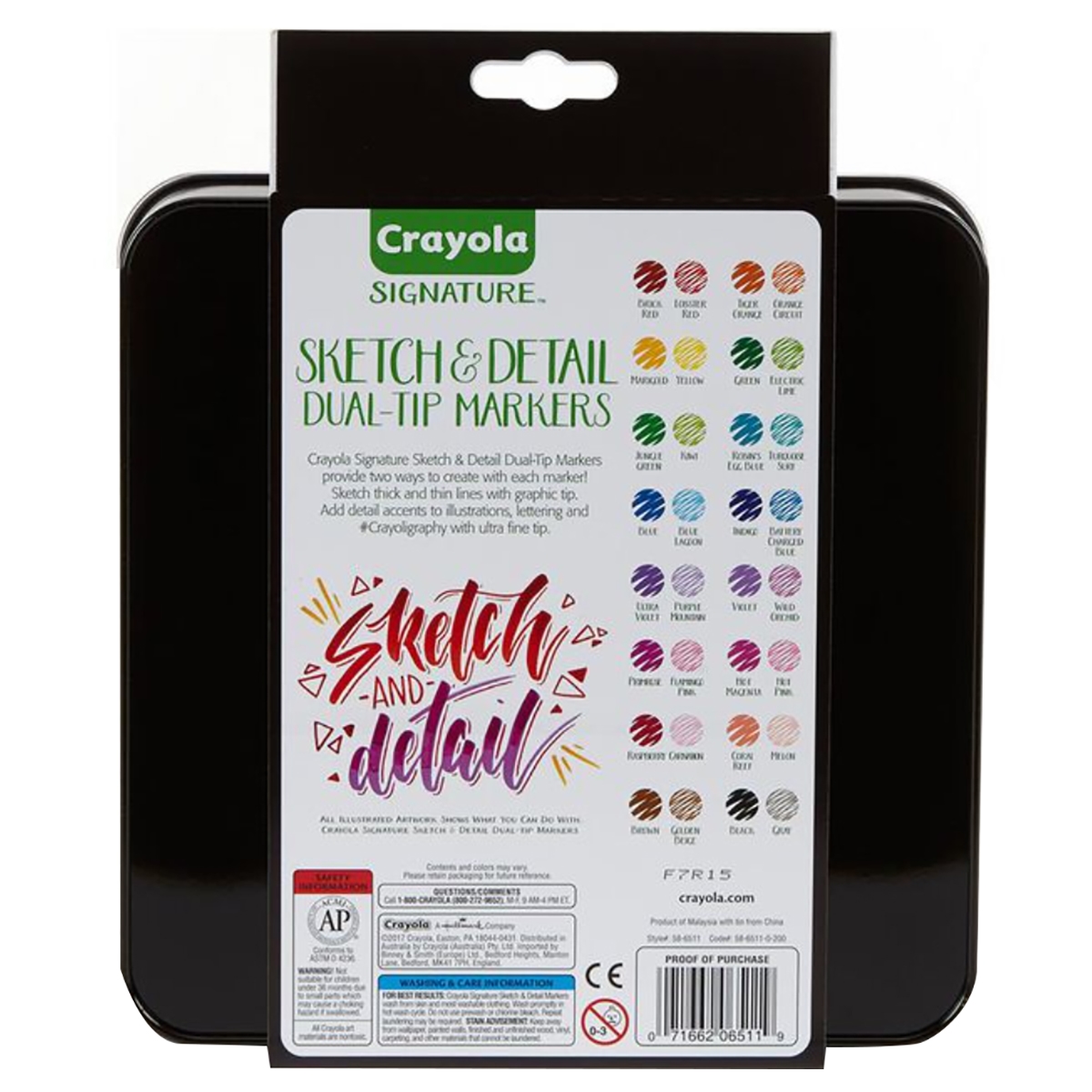 كرايولا أقلام تعليمية مزدوجة الرأس للرسم والتحديد من مجموعة سيغنيتشر، للجنسين، 8-10 سنوات، عدد 16