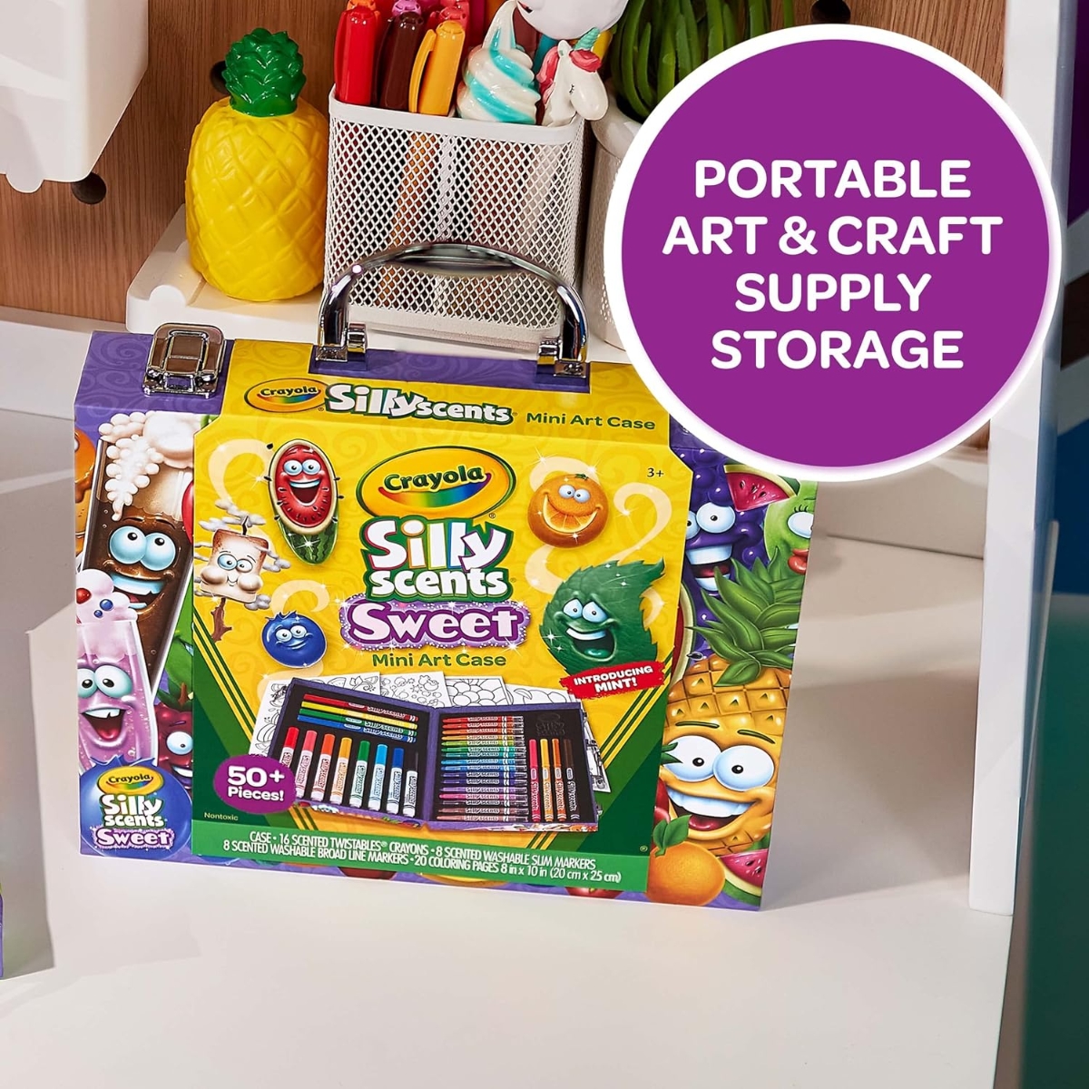 Crayola Silly Scents Mini Art Case Unisex, 3-4 Years