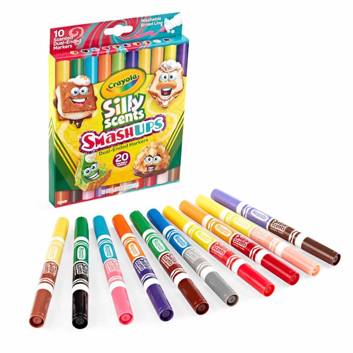 Crayola Silly Scents Washable Markers Unisex, 3-4 Years, Pack of 10