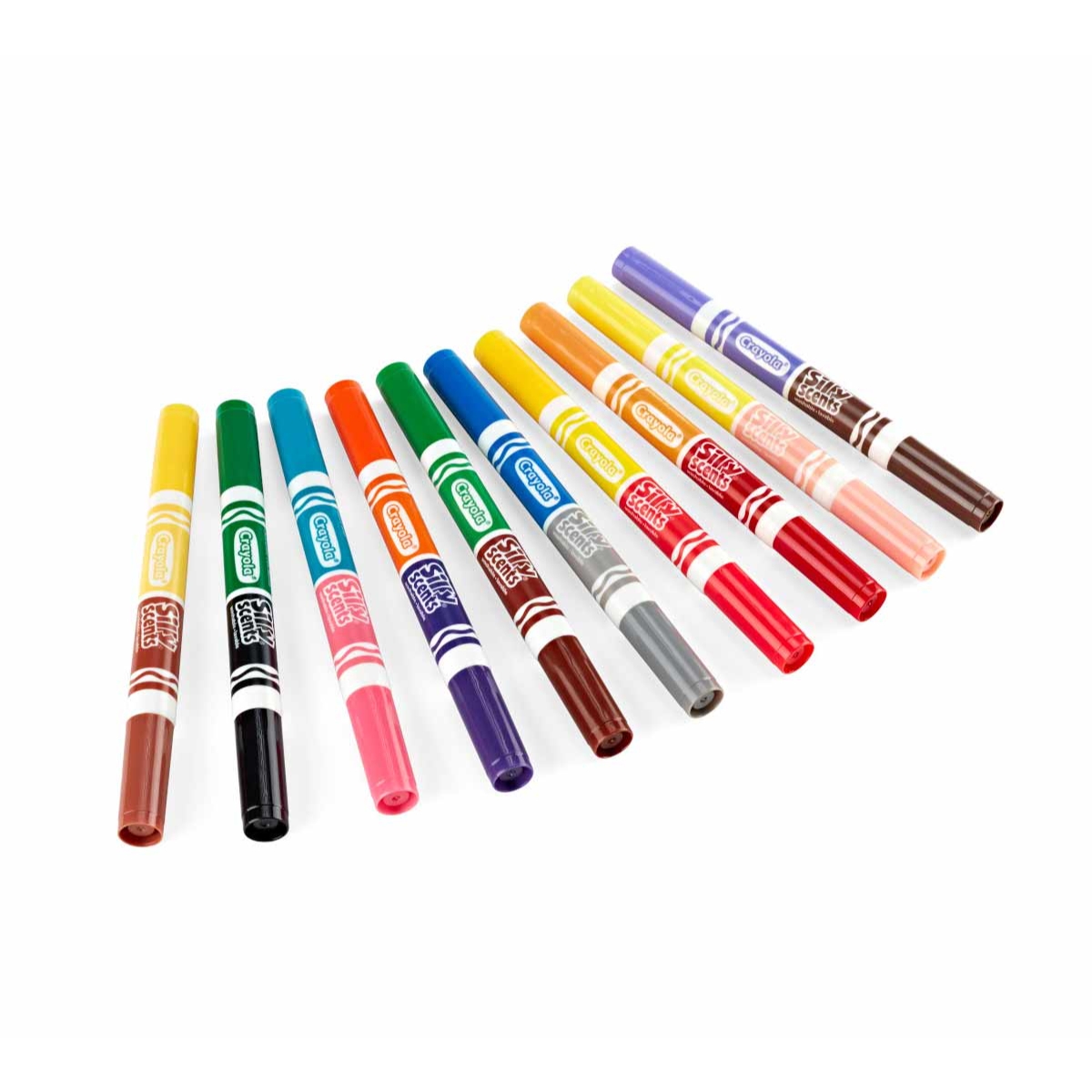 كرايولا ماركرز قابلة للغسل برائحة سيلي سينتس للجنسين، 3-4 سنوات، مجموعة من 10