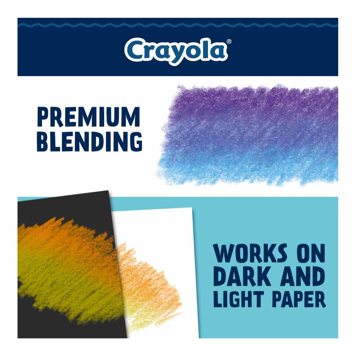 كرايولا أقلام رسم وتظليل، للجنسين، من عمر 8 إلى 10 سنوات، مجموعة من 14 قطعة