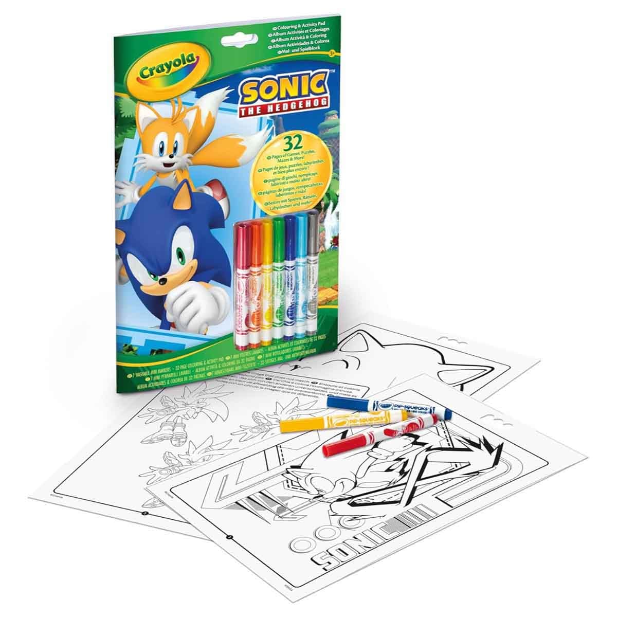 Crayola Sonic Coloring & Activity Set Unisex, 3-4 Years