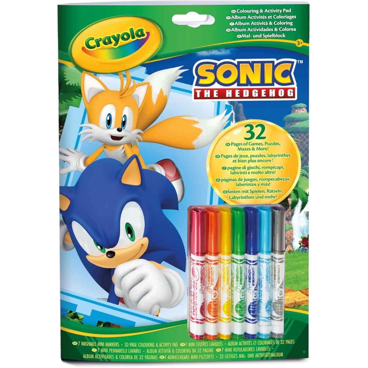 Crayola Sonic Coloring & Activity Set Unisex, 3-4 Years