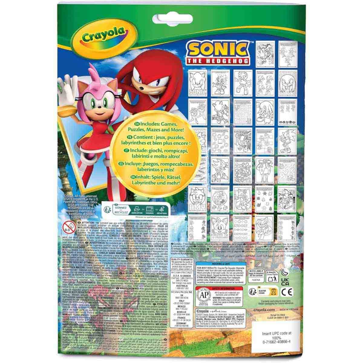 Crayola Sonic Coloring & Activity Set Unisex, 3-4 Years