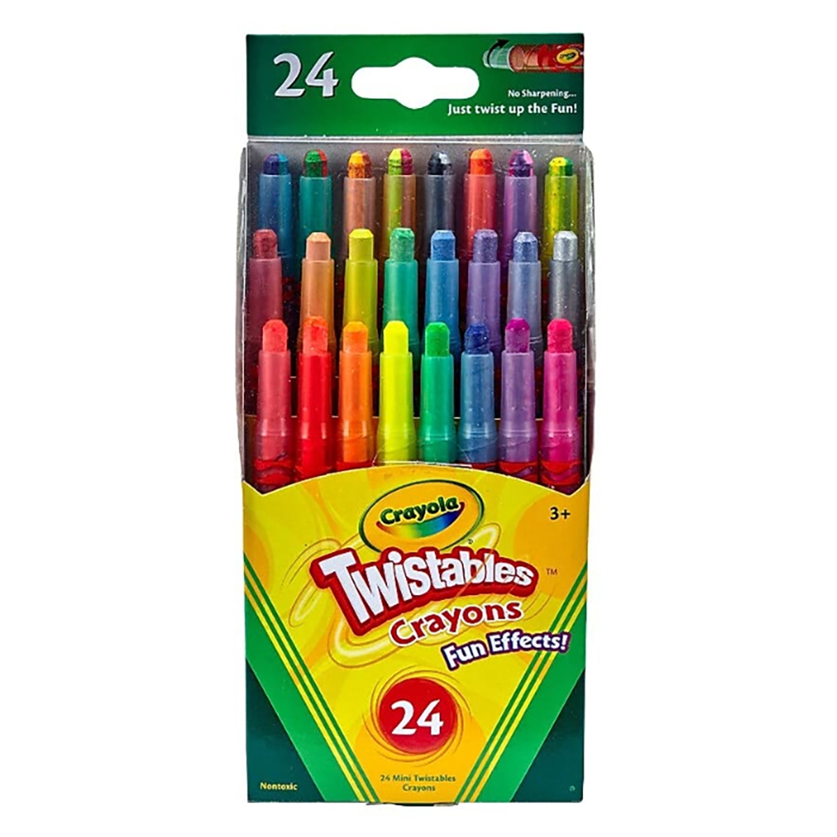 Crayola Special Effect Twistable Crayons Unisex, 3-4 Years, Pack of 24