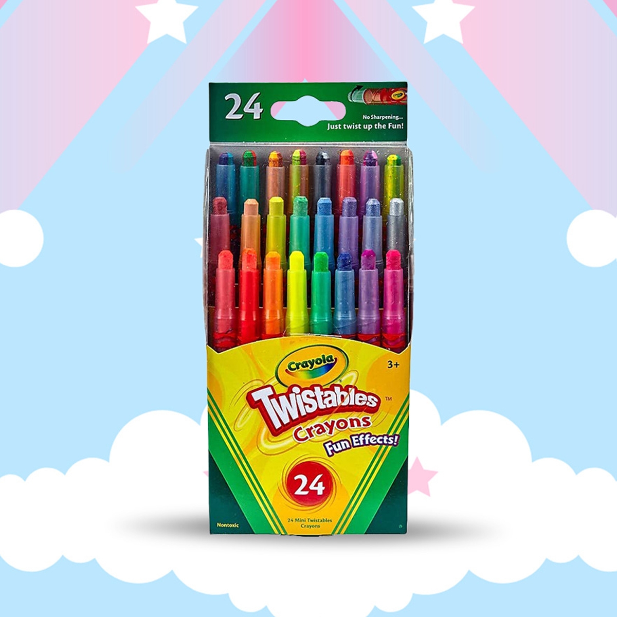 Crayola Special Effect Twistable Crayons Unisex, 3-4 Years, Pack of 24