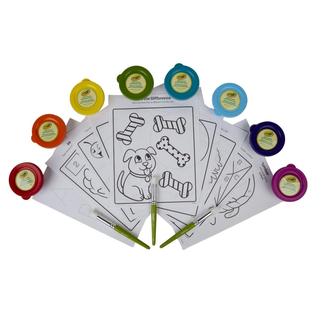 Crayola Spill Proof Washable Paint Kit Unisex, 3-4 Years