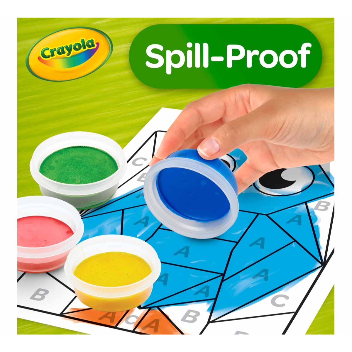 Crayola Spill Proof Washable Paint Kit Unisex, 3-4 Years