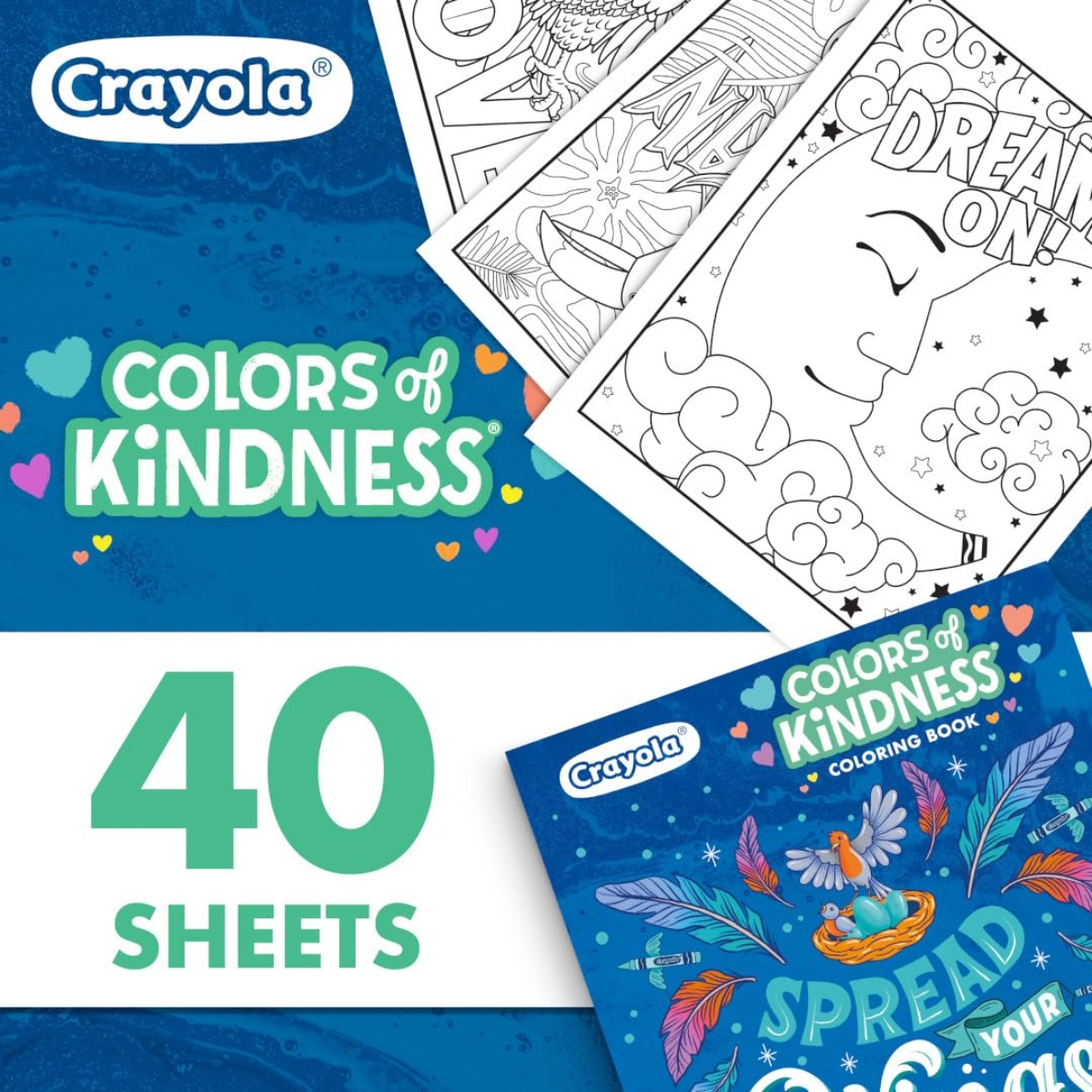 Crayola Spread Your Wings Colouring Book Unisex, 3-4 Years