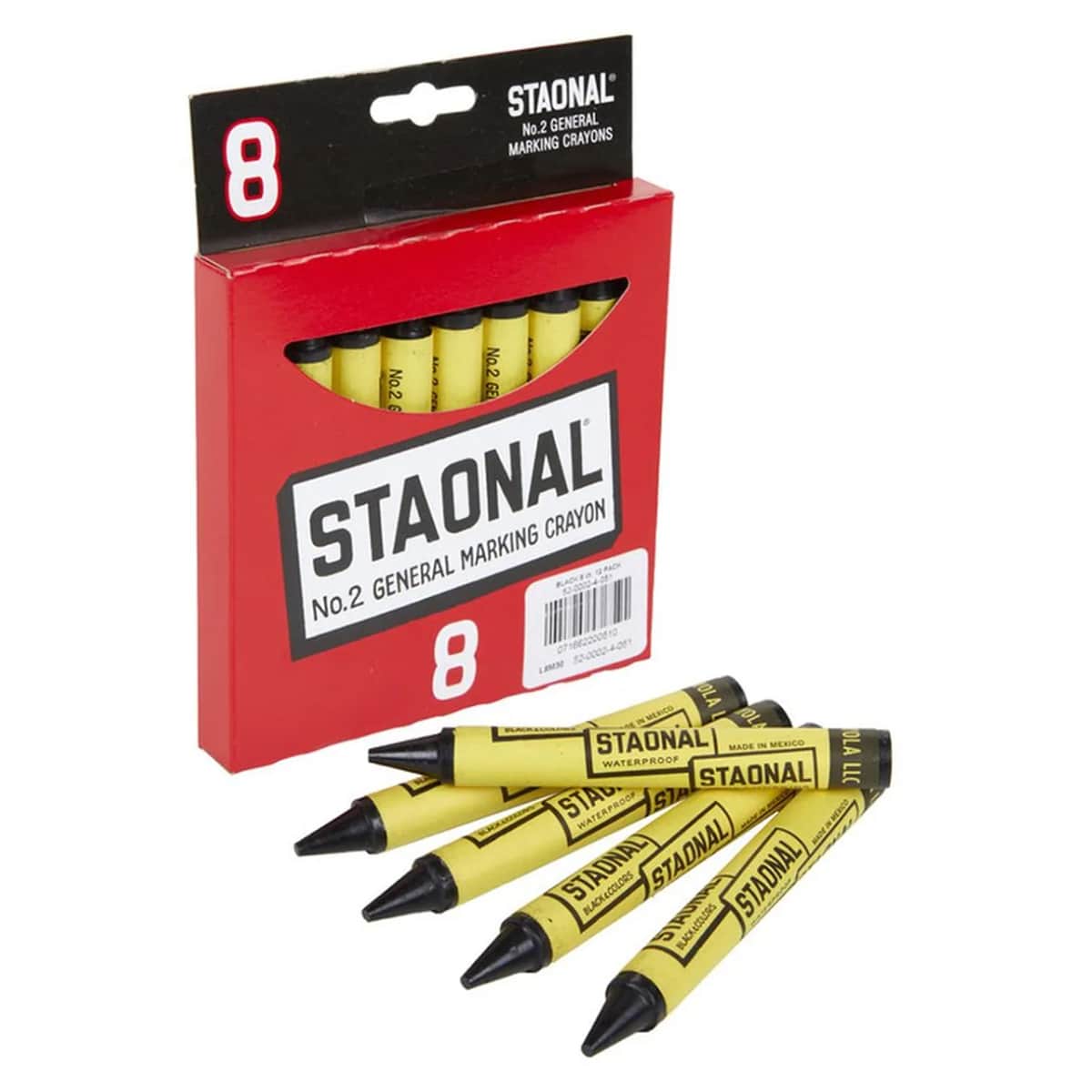 Crayola CRA5200025051 Staonal Black Marking Crayons Unisex, 5-7 Years, Pack of 8