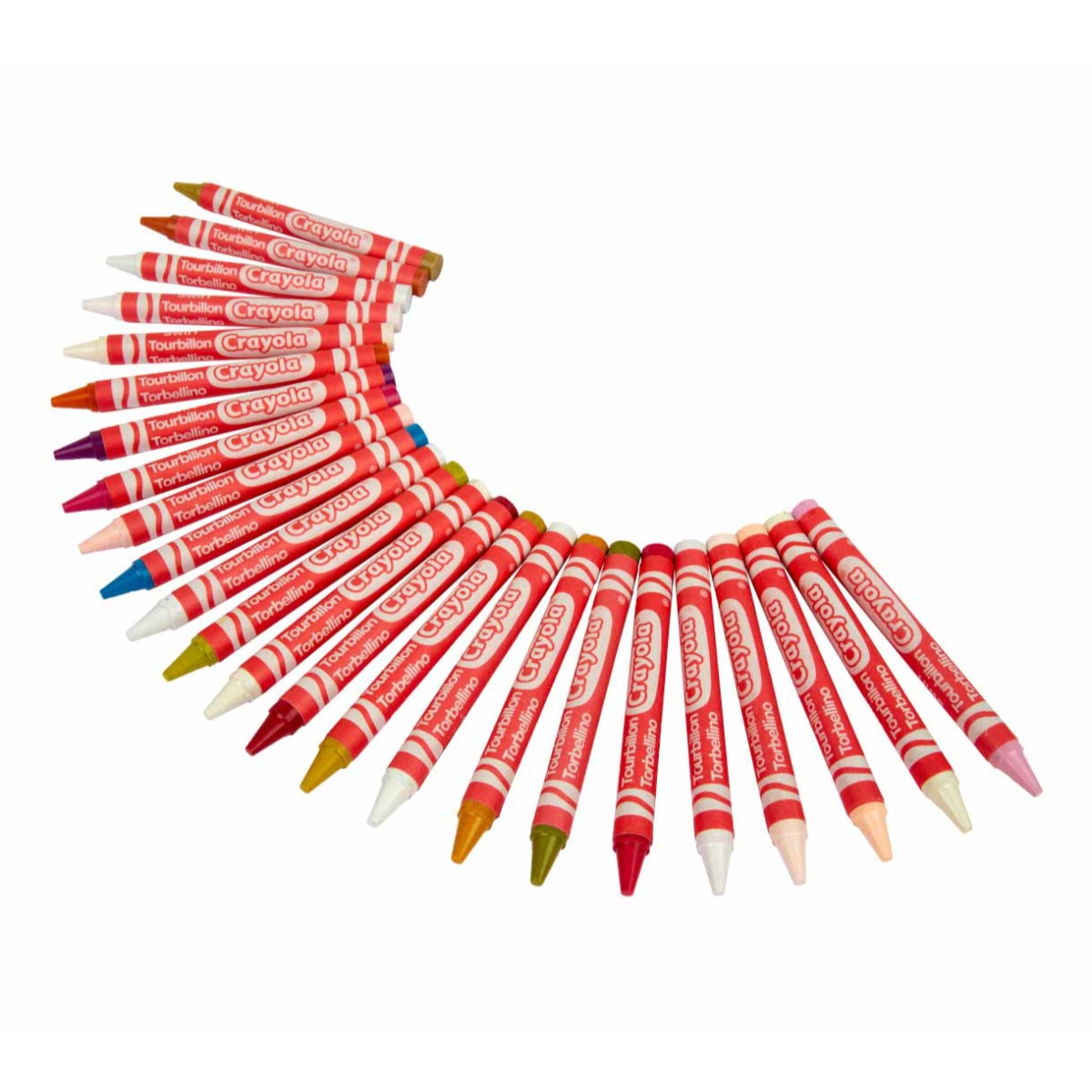 كرايولا أقلام تلوين سوايرل للجنسين، 3-4 سنوات، مجموعة من 24