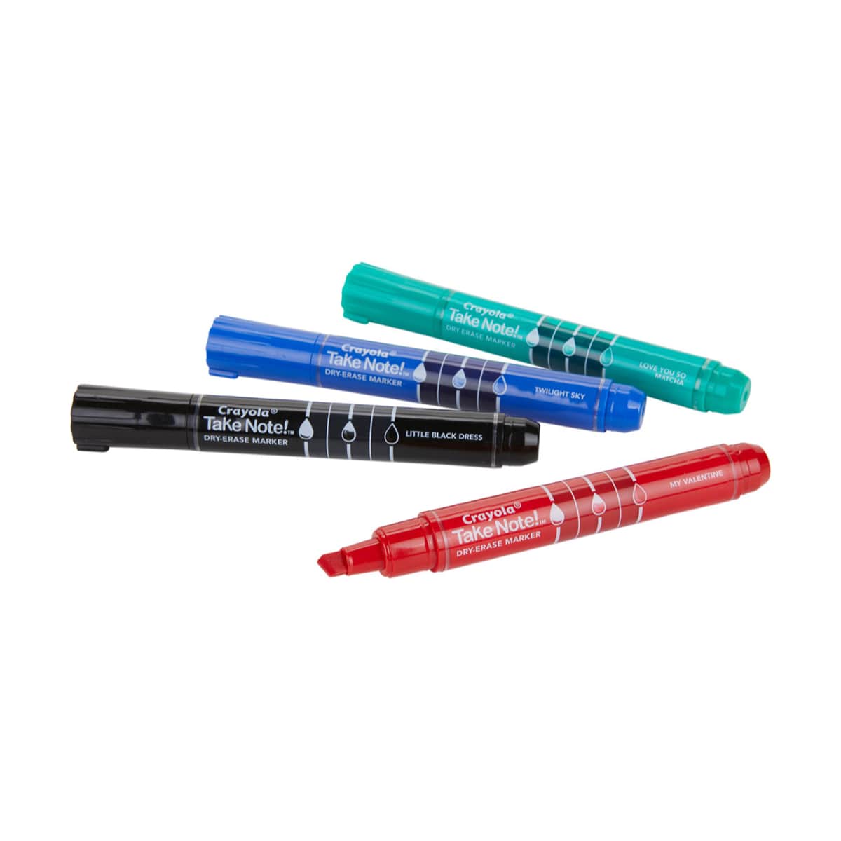 Crayola Take Note Chisel Tip Dry Erase Markers Unisex, 11-12 Years, Pack of 4