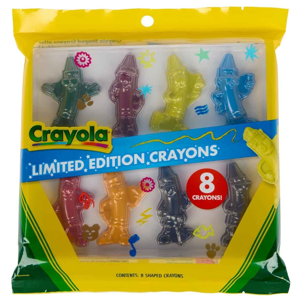 Crayola Tip Character Shaped Limited Edition Crayons Unisex, 3-4 Years, Pack of 8
