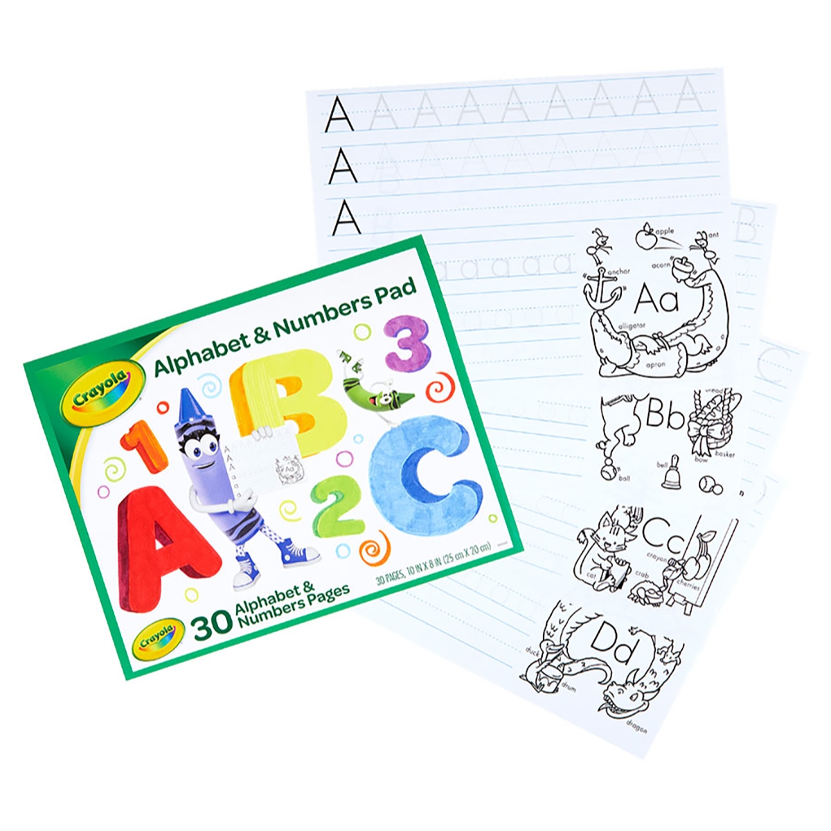 Crayola Tracing Alphabet & Numbers Pad Unisex, 3-4 Years