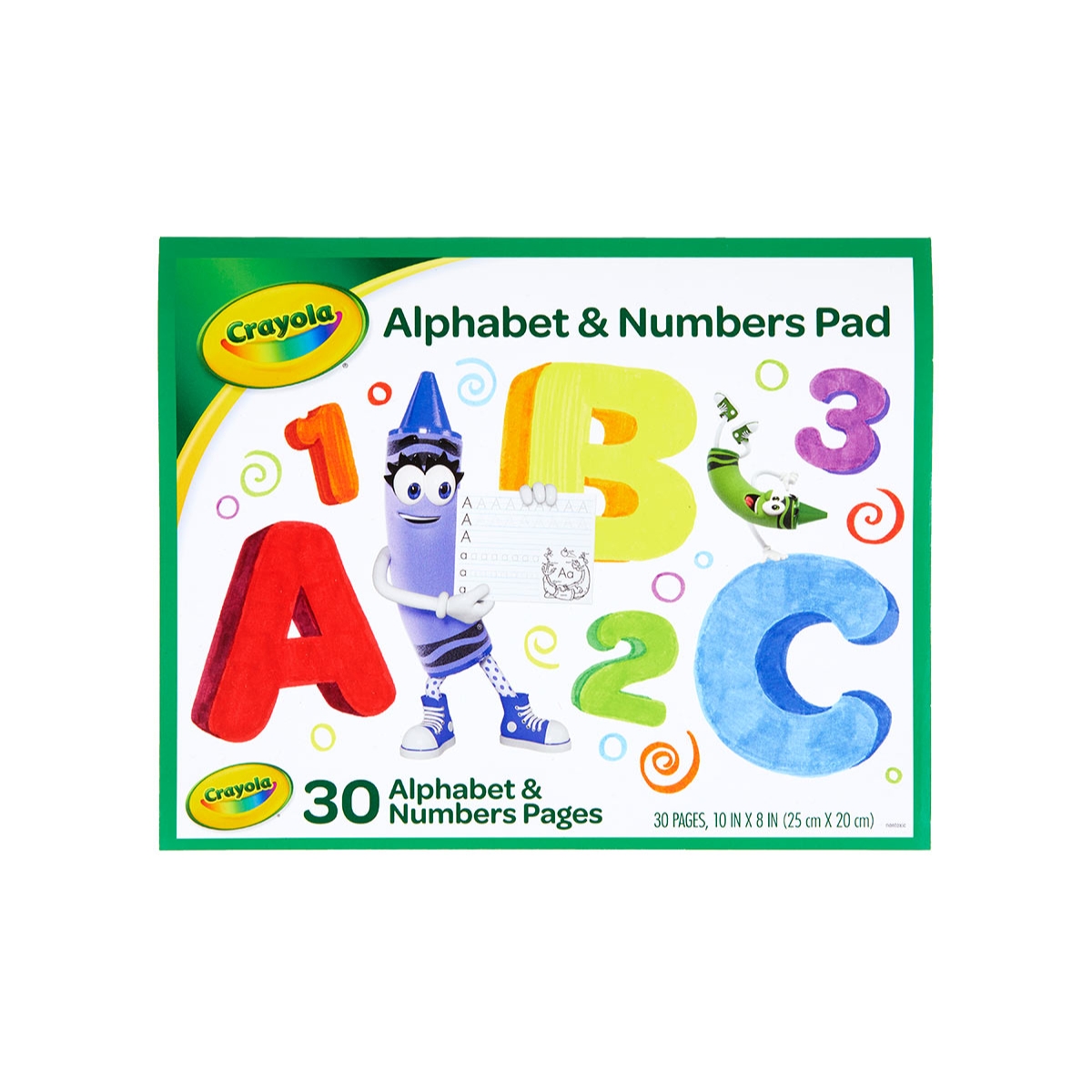 Crayola Tracing Alphabet & Numbers Pad Unisex, 3-4 Years