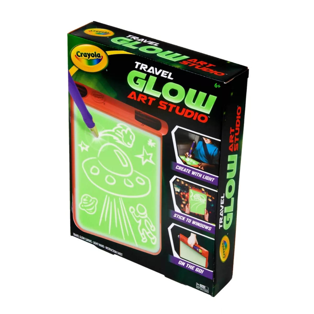 Crayola Travel Glow Art Studio Unisex, 5-7 Years
