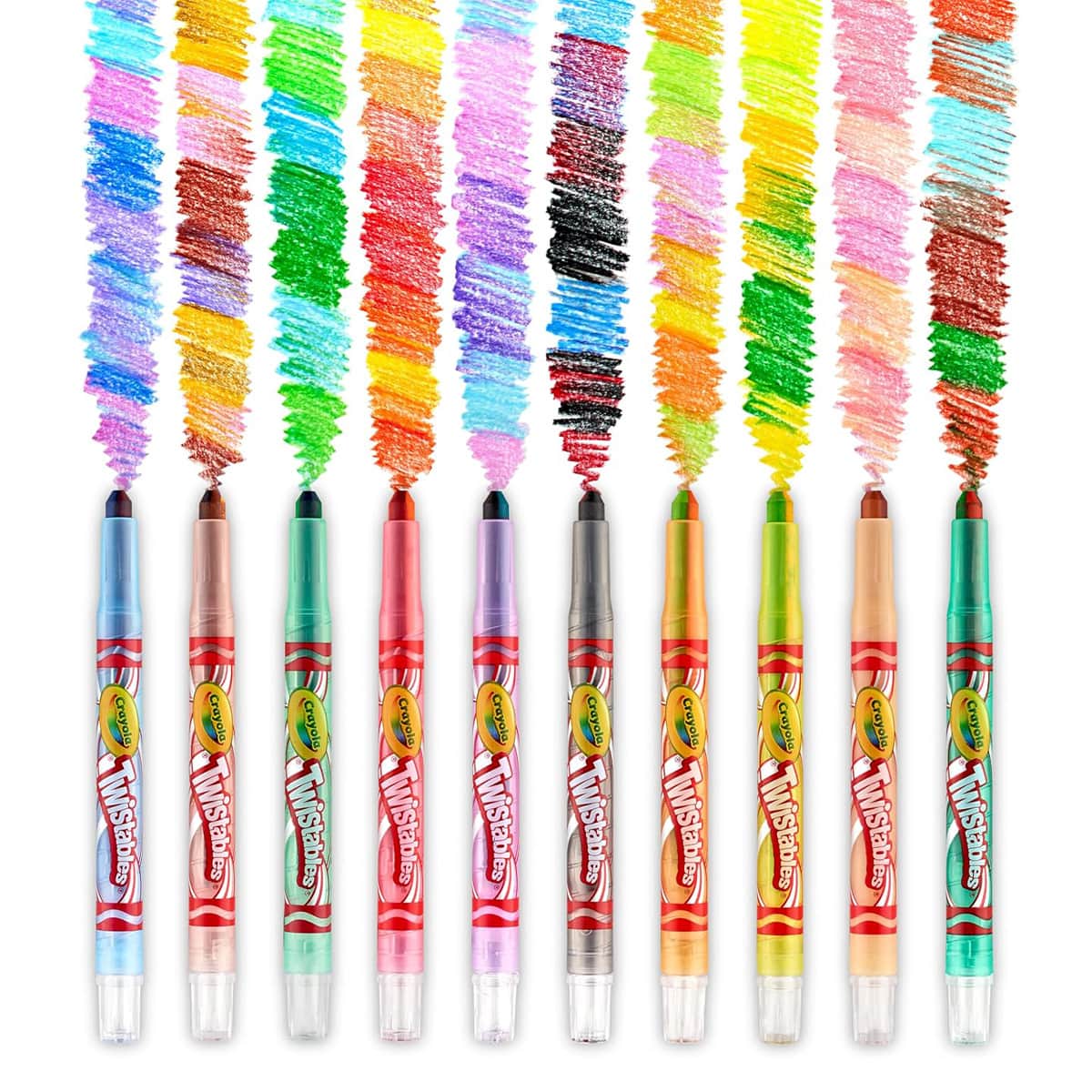 Crayola Twistables Swirl Crayons Unisex, 3-4 Years, Pack of 10