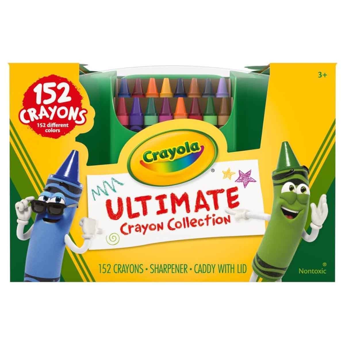 Crayola Ultimate & Dry Erase Crayons with Watercolours Mixing Set & Coloring Book Bundle Pack Unisex, 3-4 Years