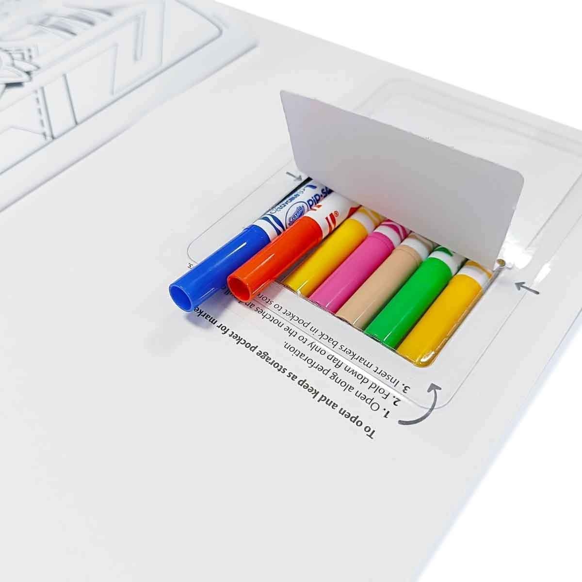 Crayola Ultra-Clean & Non-Toxic Crayons with Coloring & Activity Set Bundle Pack Unisex, 3-4 Years