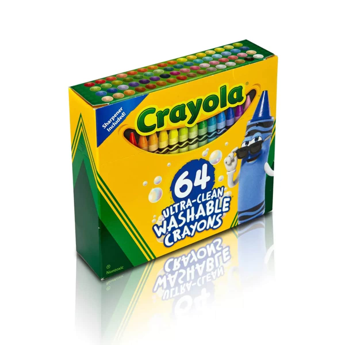 Crayola Ultra-Clean Washable Crayons Unisex, 3-4 Years, Pack of 64