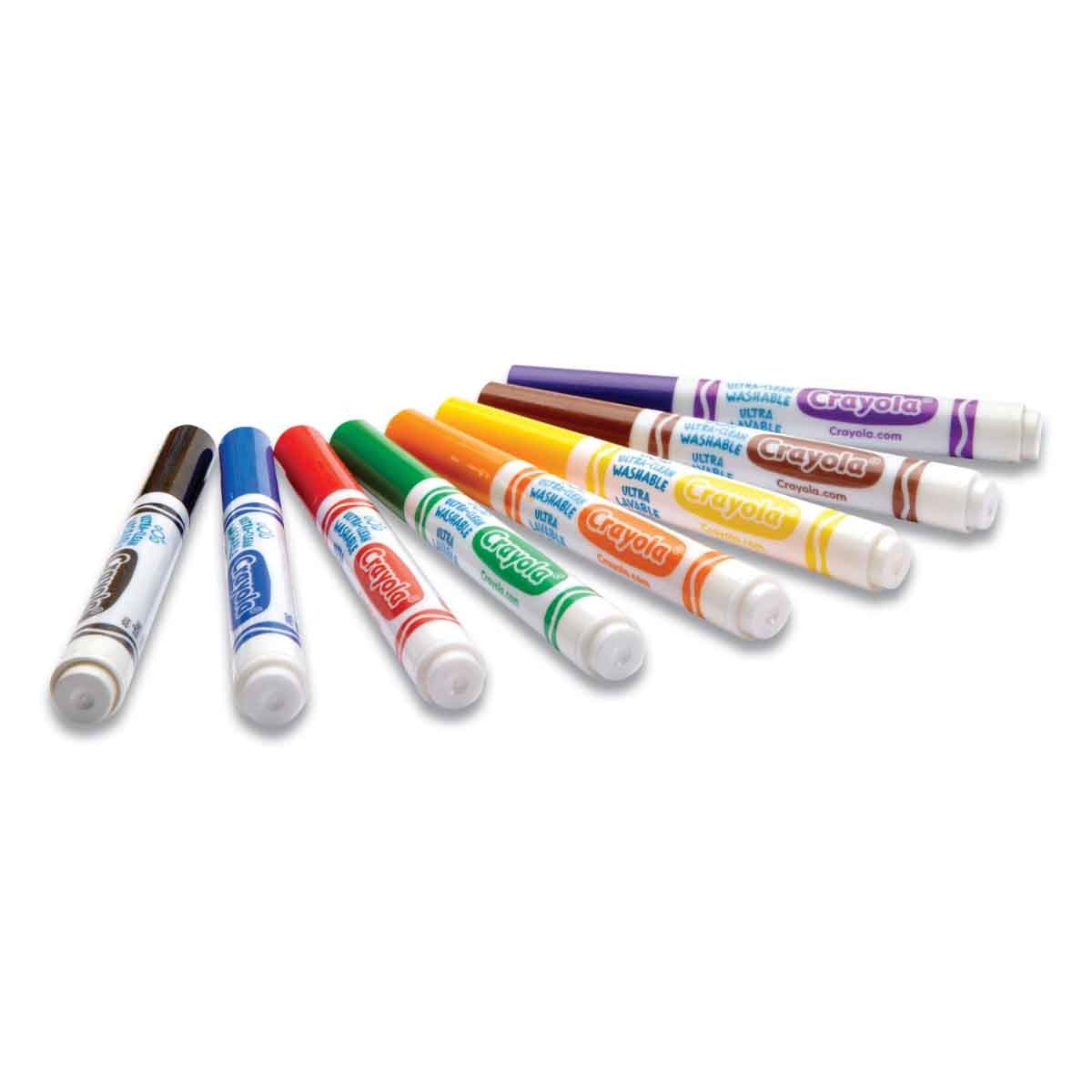 Crayola 587208 Ultra-Clean Washable Markers Unisex, 3-4 Years, Pack of 8