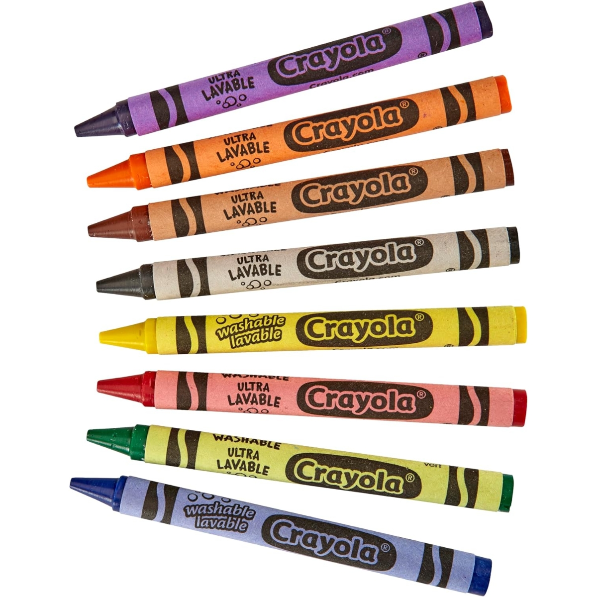 Crayola Ultra-Clean Washable Regular Crayons Unisex, 3-4 Years, Pack of 24