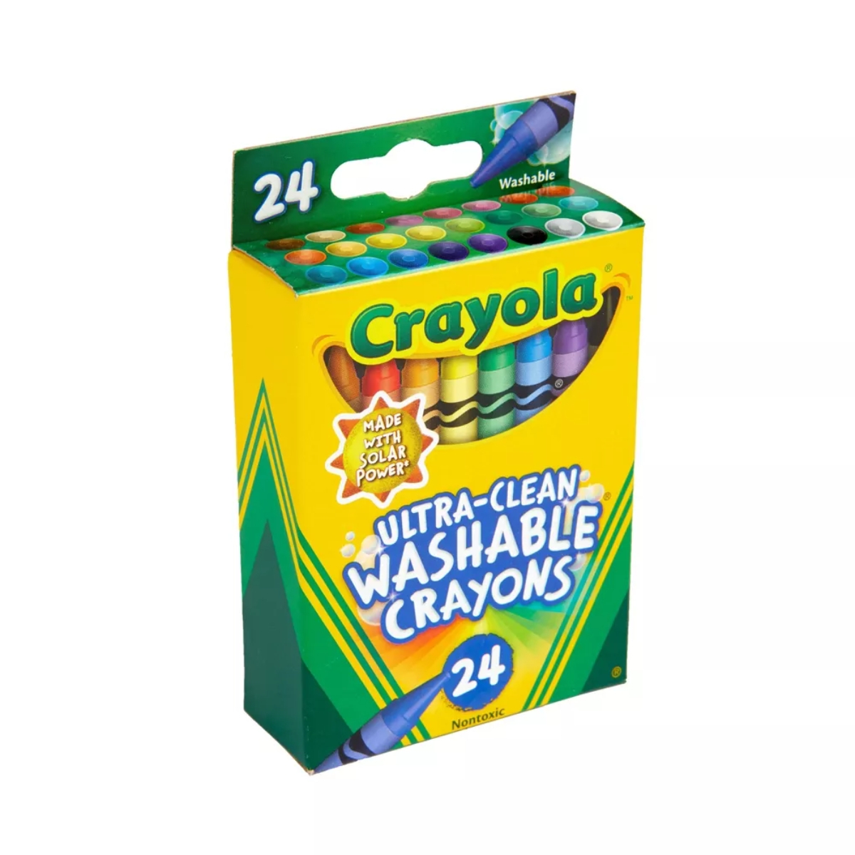 Crayola Ultra-Clean Washable Regular Crayons Unisex, 3-4 Years, Pack of 24