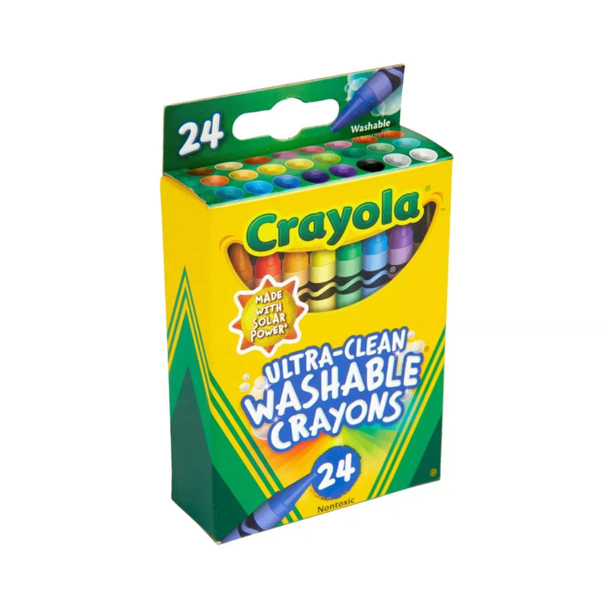 Crayola Ultra-Clean Washable Regular Crayons Unisex, 3-4 Years, Pack of 24