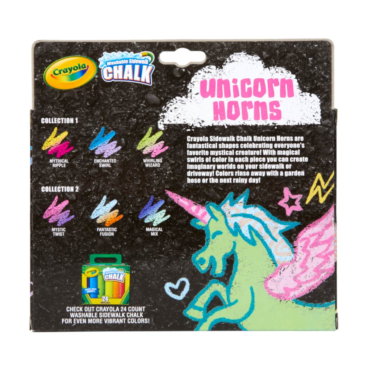 Crayola Unicorn Horn Chalk Unisex, 5-7 Years, Pack of 3