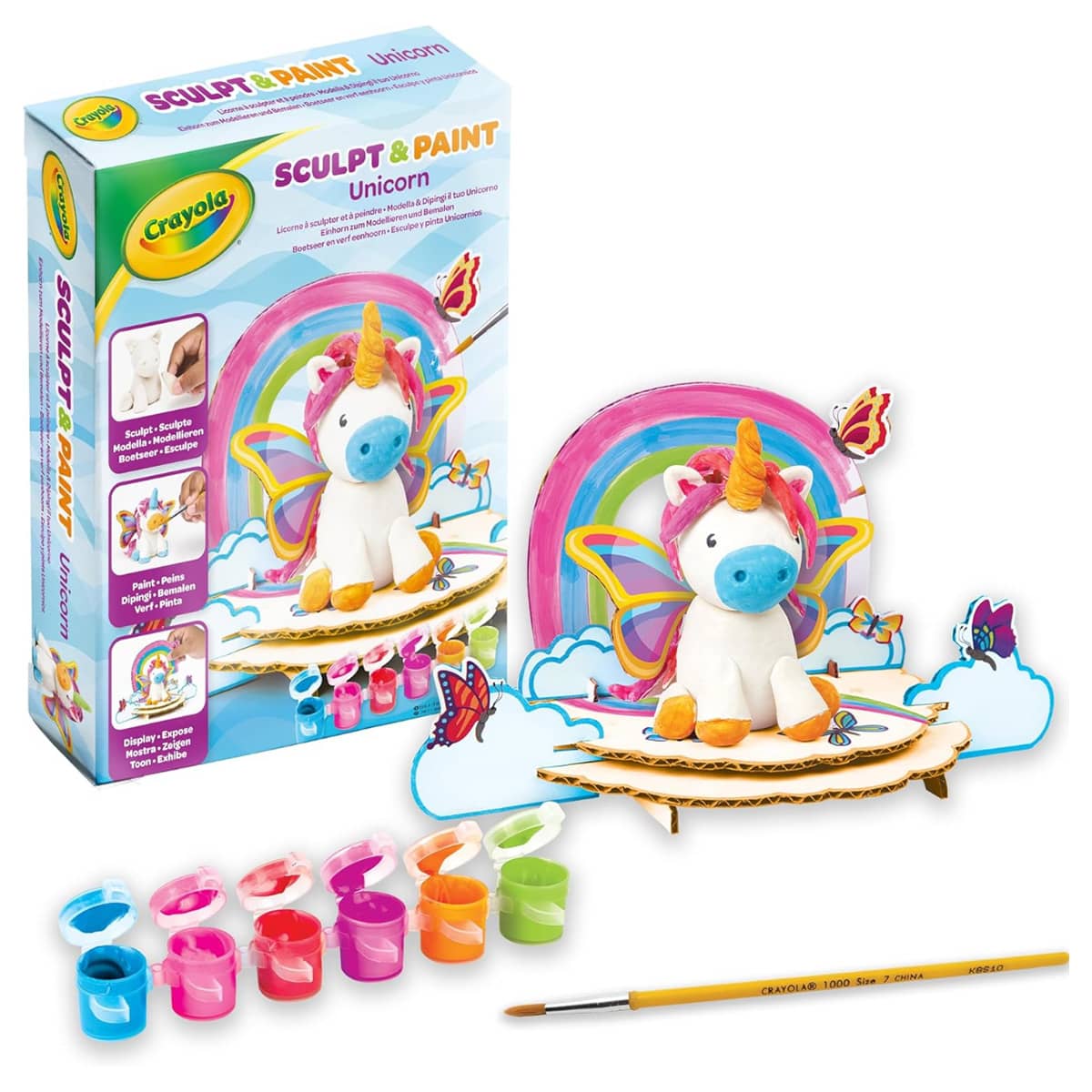 Crayola Unicorn Sculpt And Paint Art Kit Unisex, 5-7 Years