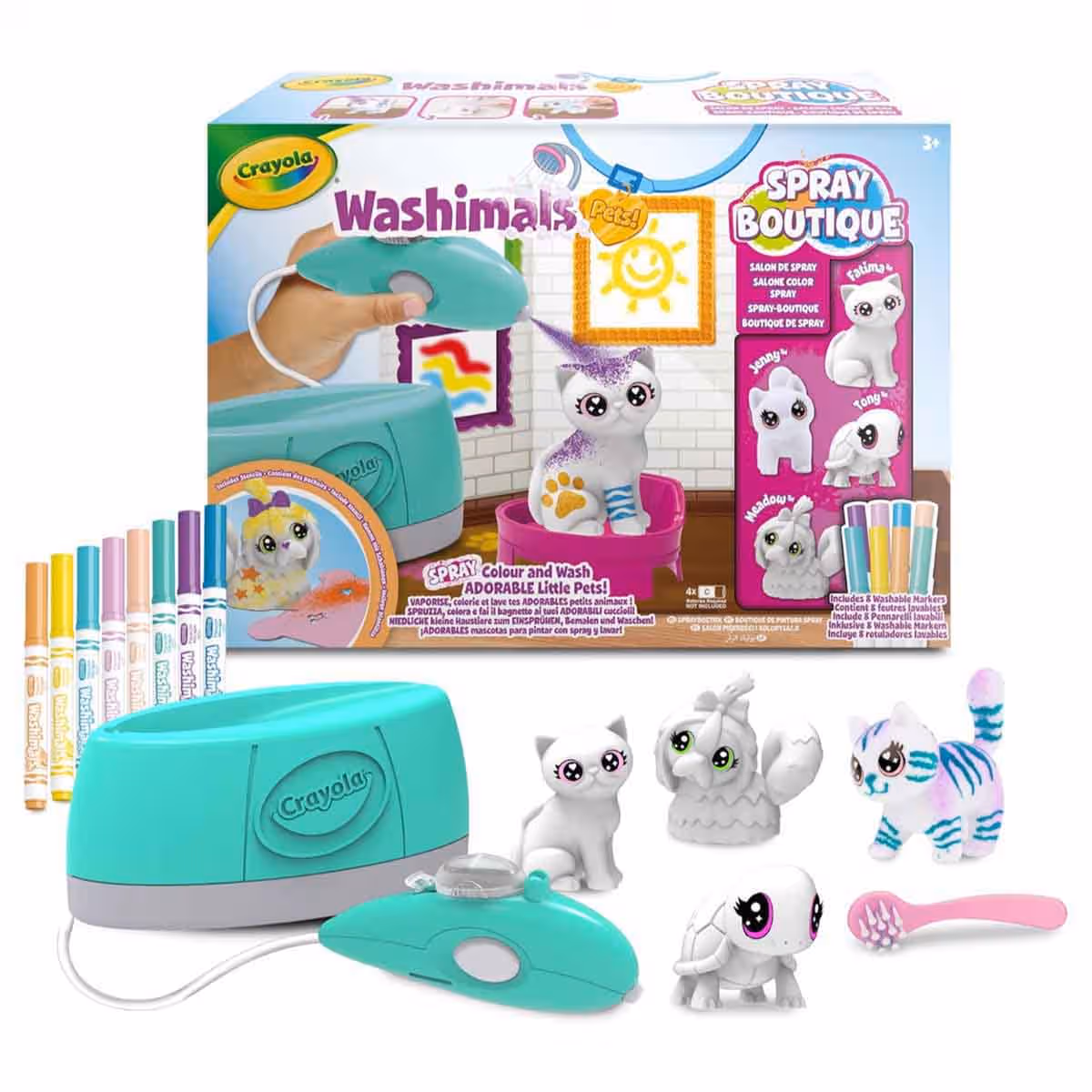 Crayola Washimals Pets Spray Boutique Activity Set Unisex, 3-4 Years