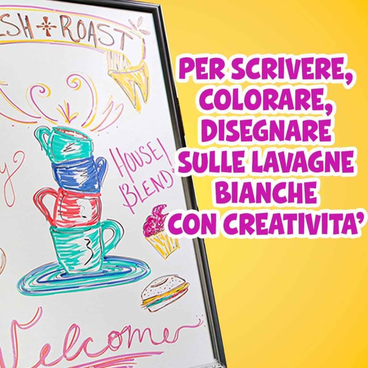 كرايولا مجموعة سبورة قابلة للمسح الجاف قابلة للغسل، للجنسين، 5-7 سنوات