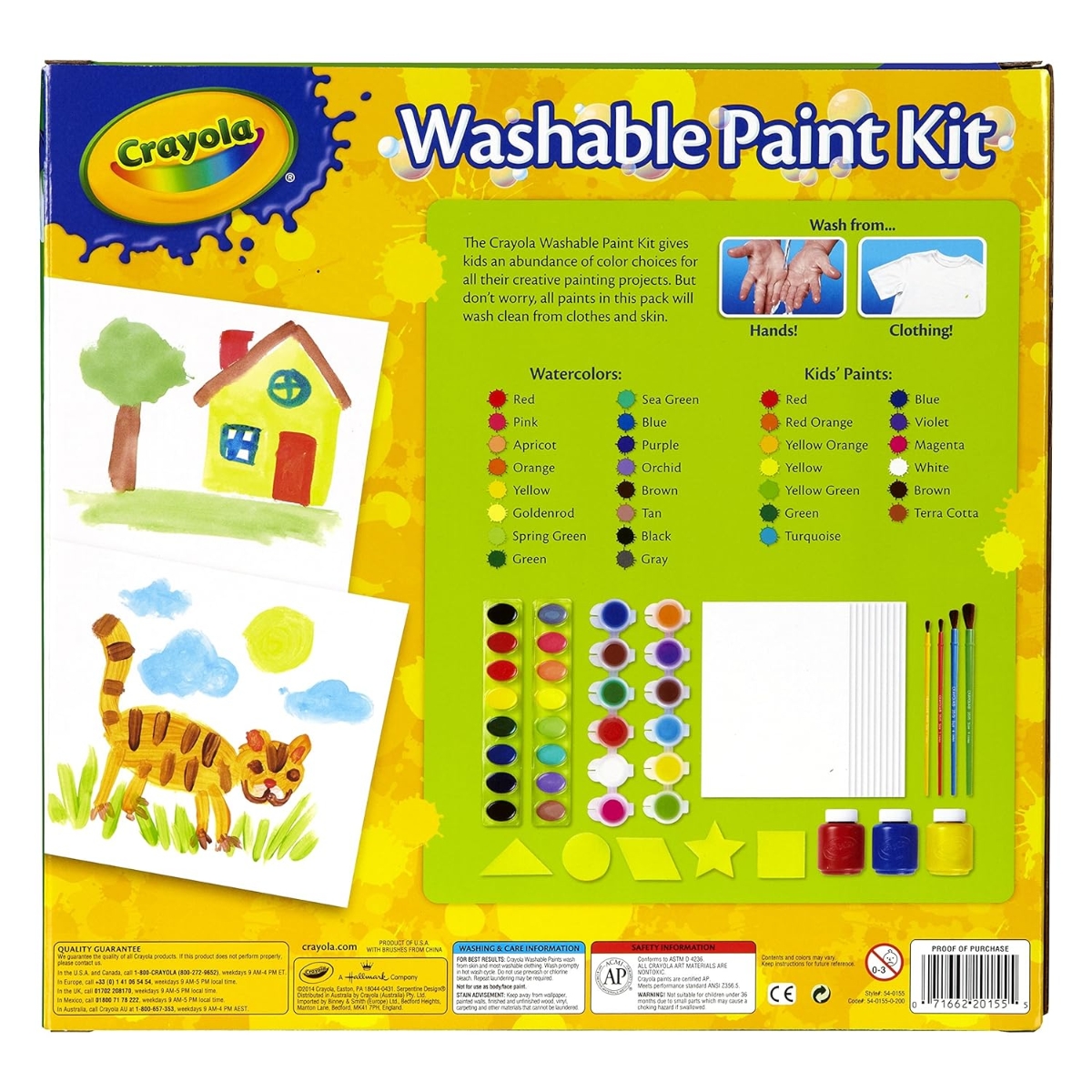 Crayola Washable Paint Kit Unisex, 3-4 Years