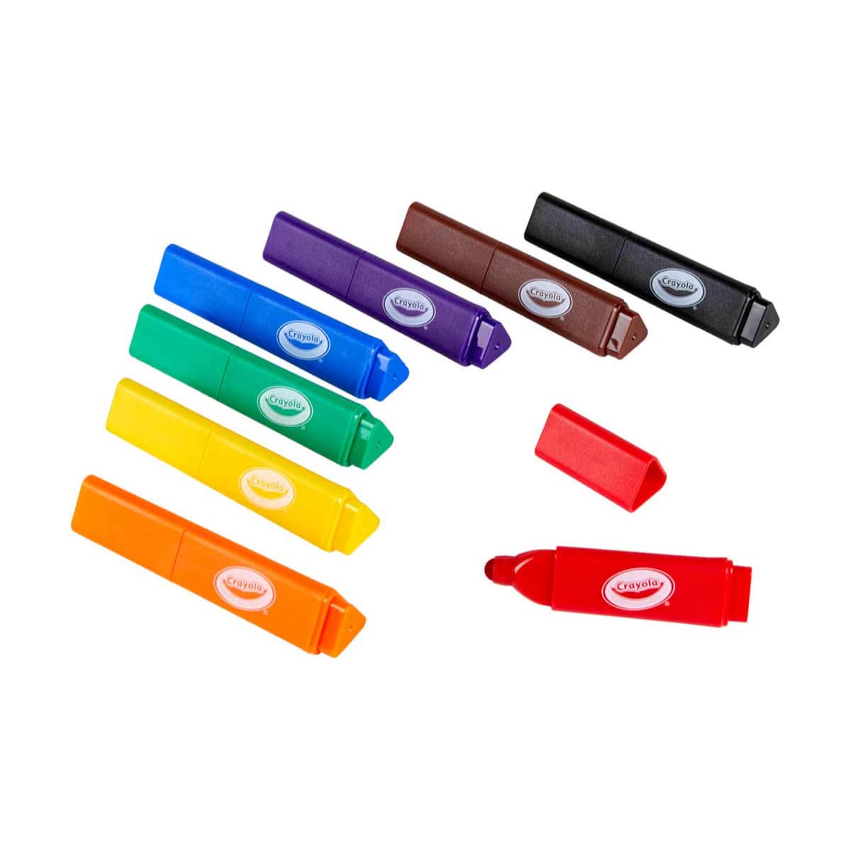Crayola CRA8113860001 Washable Tripod Grip Markers Unisex, 3-4 Years, Pack of 8