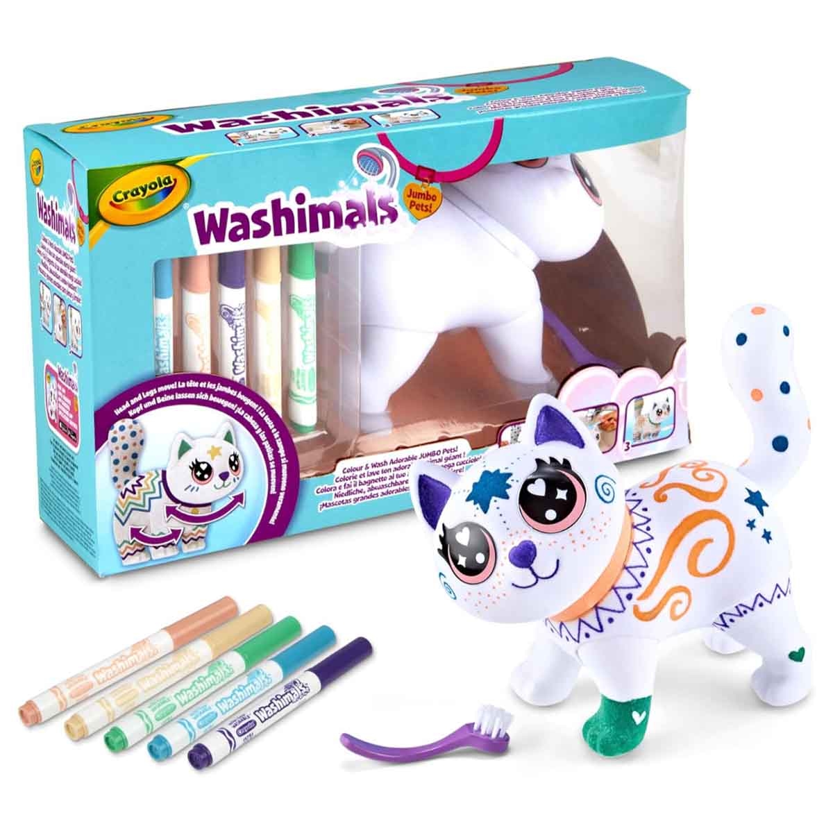 Crayola Washimals Jumbo Pets Playset Unisex, 3-4 Years